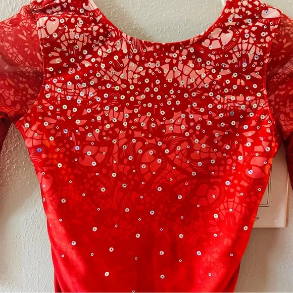 Ozone Adult Small Gymnastics Competition Leotard - Picture 2 of 4